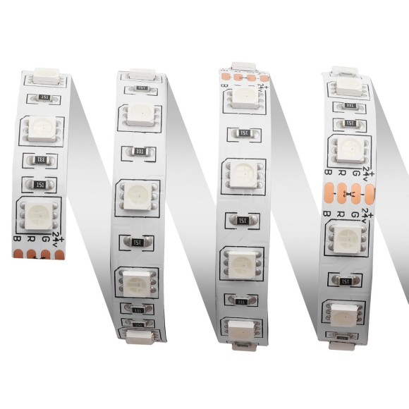 Cветодиодная лента Apeyron 24В 14,4Вт/м smd5050 60д/м IP20 5м RGB 00-310