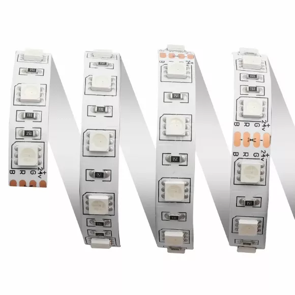 Cветодиодная лента Apeyron 24В 14,4Вт/м smd5050 60д/м IP20 5м RGB 00-310