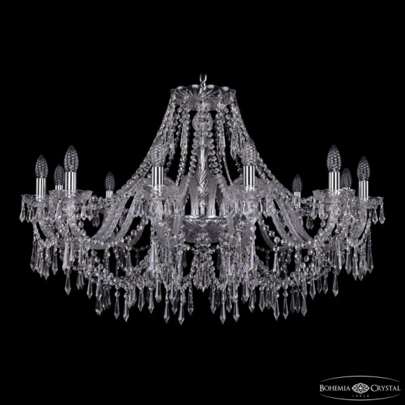 Подвесная люстра Bohemia Ivele Crystal 1403/12/360 Ni