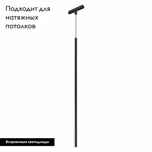 Трековый магнитный светильник Arlight MAG-ORIENT-SPOT-HANG-L600-R12-2W Day4000 (BK, 20 deg, 48V) 044501, Черный, Нейтральный белый, Металл Трековый магнитный светильник Arlight MAG-ORIENT-SPOT-HANG-L600-R12-2W Day4000 (BK, 20 deg, 48V) 044501, Черный, Нейтральный белый, Металл
