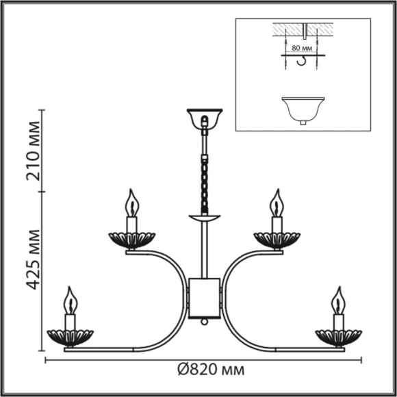 Подвесная люстра Lumion Classi Lolina 8155/9
