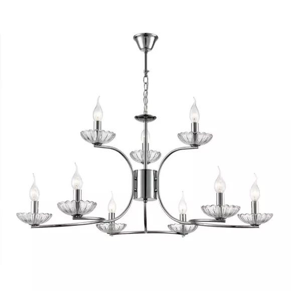 Подвесная люстра Lumion Classi Lolina 8155/9, Модерн, Хром Подвесная люстра Lumion Classi Lolina 8155/9, Модерн, Хром