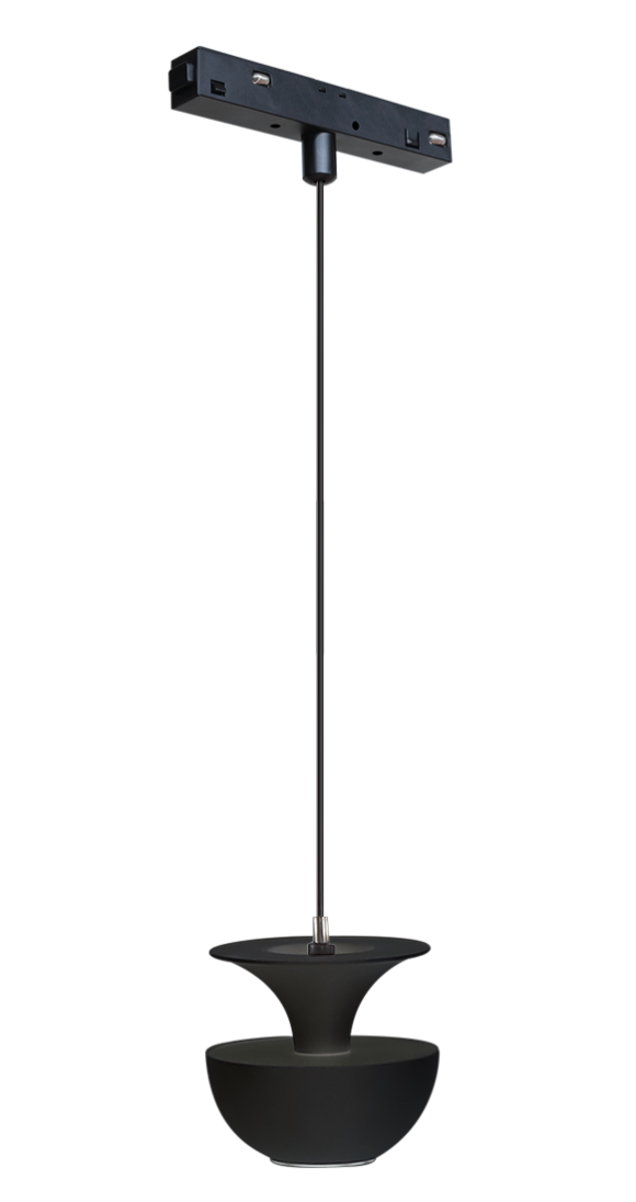 Трековый магнитный светильник iLedex Vision 4822-012-D80-6W-38DG-3000K-BK