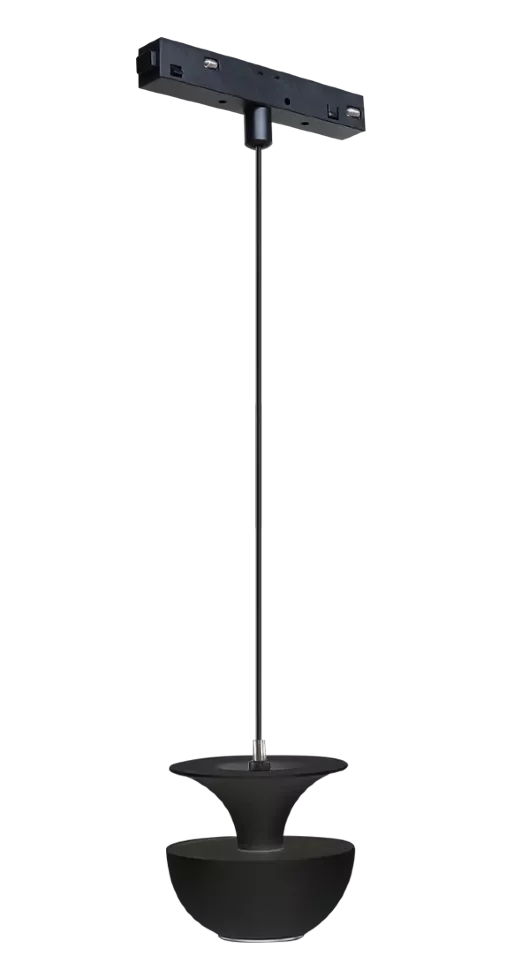 Трековый магнитный светильник iLedex Vision 4822-012-D80-6W-38DG-3000K-BK