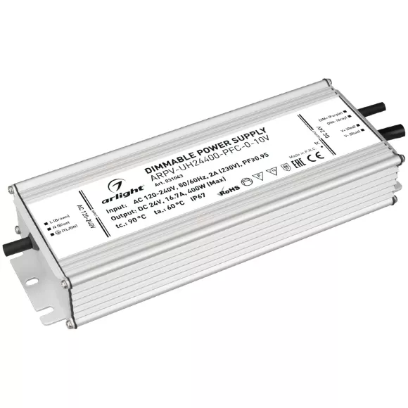 Блок питания Arlight ARPV-UH24400-PFC-0-10V (24V, 16.7A, 400W) 031043 Блок питания Arlight ARPV-UH24400-PFC-0-10V (24V, 16.7A, 400W) 031043