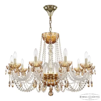 Подвесная люстра Bohemia Ivele Crystal 5402/10/300 G Amber/M-1H K721