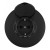 Розетка круглая с/з и шторками, защитной крышкой и рамкой Arte Milano SET08-1-41-1 black