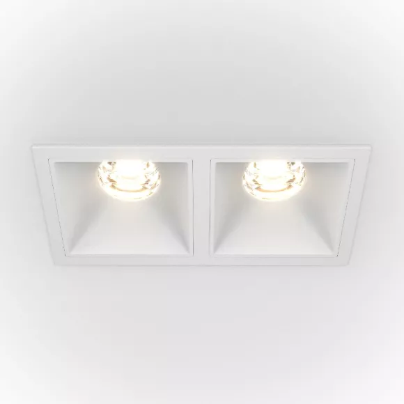 Встраиваемый светильник Maytoni Technical Alfa LED DL043-02-10W4K-D-SQ-W, Белый, Нейтральный белый, Алюминий Встраиваемый светильник Maytoni Technical Alfa LED DL043-02-10W4K-D-SQ-W, Белый, Нейтральный белый, Алюминий