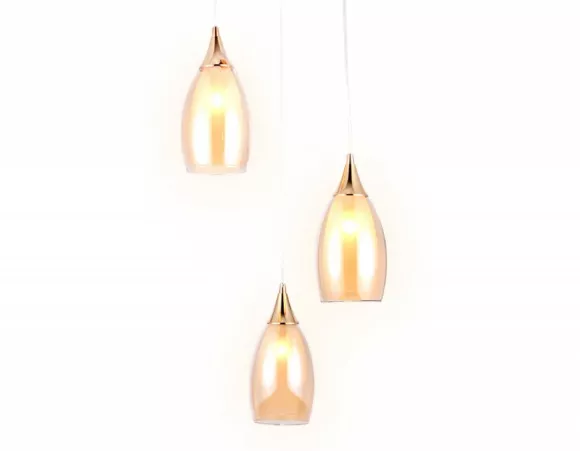 Подвесной светильник Ambrella Light TR3549, Золото, Прозрачный, Металл, крупный план Подвесной светильник Ambrella Light TR3549, Золото, Прозрачный, Металл, крупный план