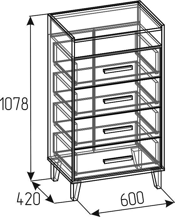 Комод Айрис 45 GLZ_00-00103195