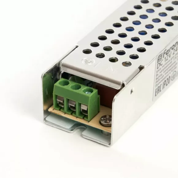Трансформатор для светодиодной ленты Feron LB009 24Вт 12В IP20 48006 Трансформатор для светодиодной ленты Feron LB009 24Вт 12В IP20 48006
