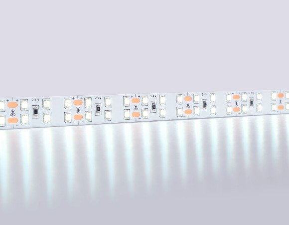 Светодиодная лента двухрядная Ambrella Light LED Strip 24В 2835 20Вт/м 6500K 5м IP20 GS3603