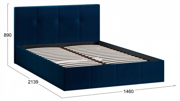 Кровать полутораспальная Лора с ПМ TRI_260624