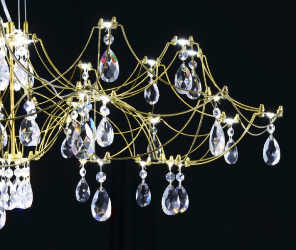 Подвесная люстра с пультом управления Myfar Ersilia MR2663-60P-50AD