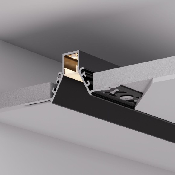 Алюминиевый профиль Arlight COMFORT10-V-FANTOM-2000 BLACK 052541