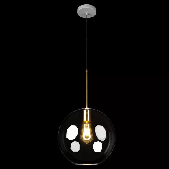 Подвесной светильник Loft IT Bolle 2034-P1, Золото, Прозрачный, Металл, крупный план Подвесной светильник Loft IT Bolle 2034-P1, Золото, Прозрачный, Металл, крупный план
