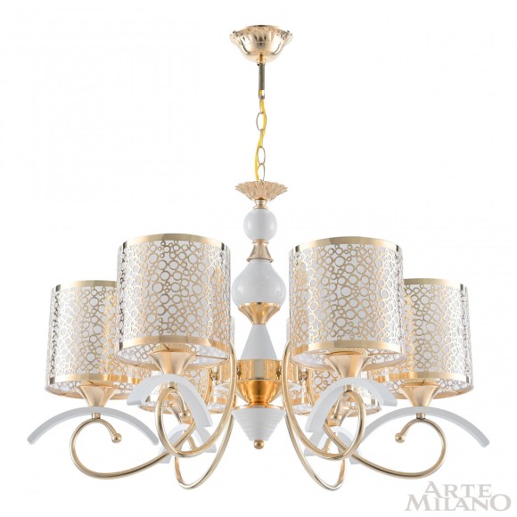 Подвесная люстра Arte Milano Florentia-9787 309787/6 Wh/Gd