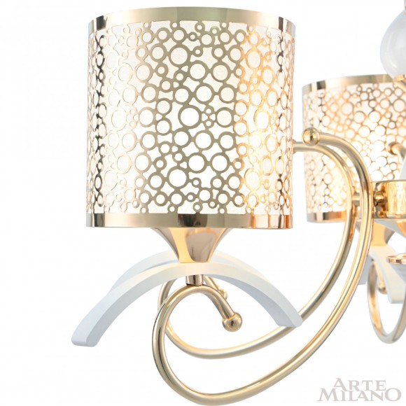 Подвесная люстра Arte Milano Florentia-9787 309787/6 Wh/Gd