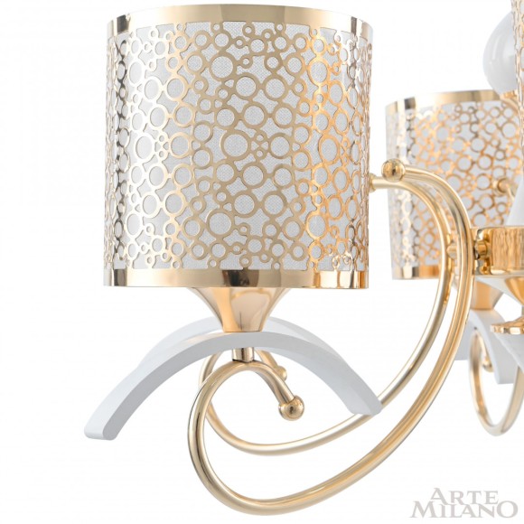 Подвесная люстра Arte Milano Florentia-9787 309787/6 Wh/Gd