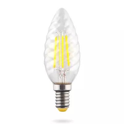 Лампа светодиодная Voltega E14 6W 2800К свеча прозрачная VG10-CC1E14warm6W-F 7027