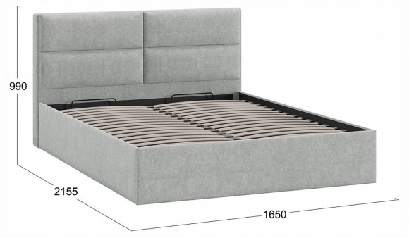 Кровать двуспальная Глосс с ПМ Тип 1 TRI_240724