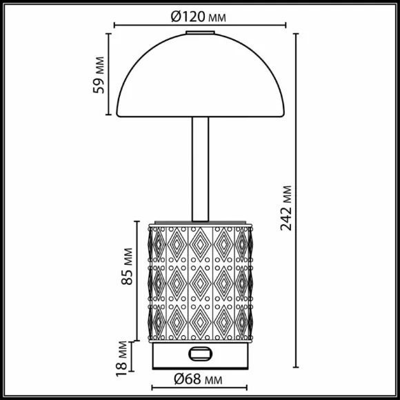 Настольная лампа беспроводная Odeon Light L-Vision Lulu 5453/3TL, Разноцветный, Коричневый, Теплый белый Настольная лампа беспроводная Odeon Light L-Vision Lulu 5453/3TL, Разноцветный, Коричневый, Теплый белый