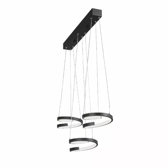 Подвесной светильник Vitaluce V3047-1/3S, Черный, Нейтральный белый, Металл Подвесной светильник Vitaluce V3047-1/3S, Черный, Нейтральный белый, Металл