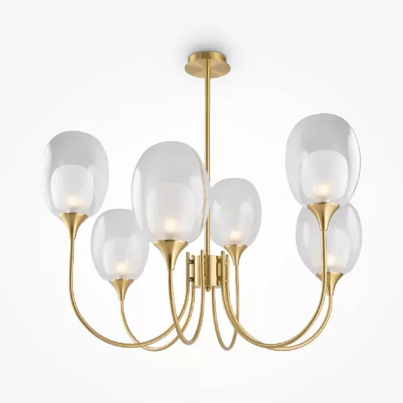 Люстра на штанге Maytoni Aura MOD016PL-06BS, Модерн, Золото
