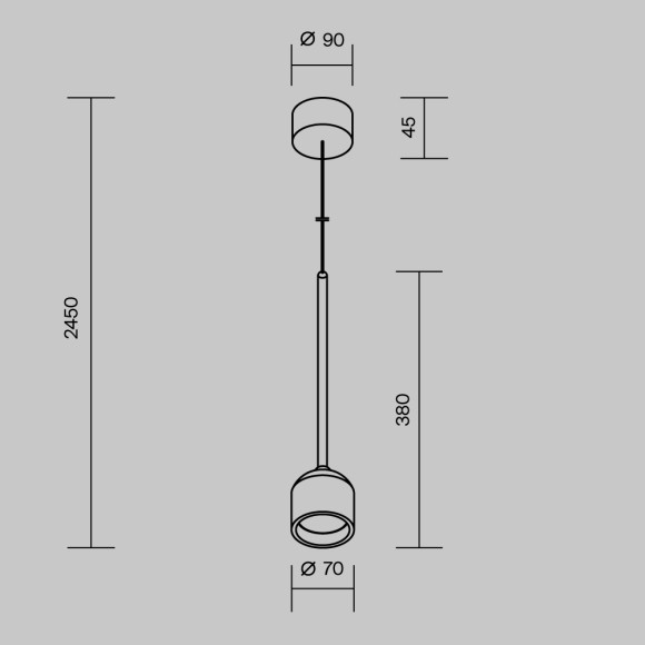 Уличный подвесной светильник Maytoni Apex O491PL-L6B3K