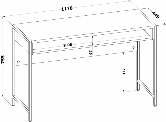 Стол письменный СПМ-401 SK_00-00016088