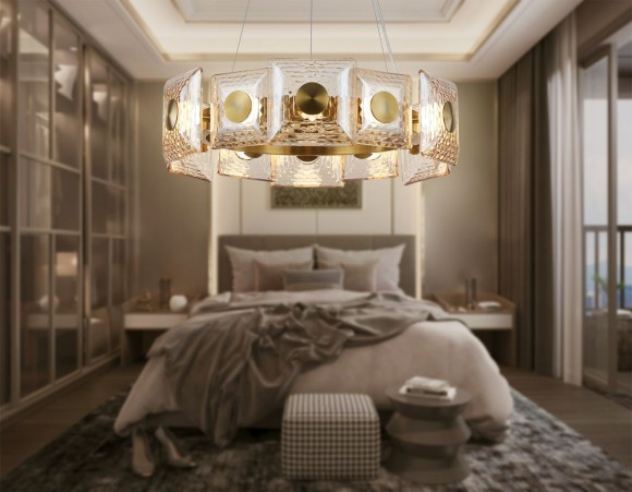 Подвесная светодиодная люстра Ambrella Light Crystal LH31021