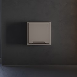 Накладка для розетки с заземлением, защитными шторками и крышкой Voltum S70 (капучино) VLS000814