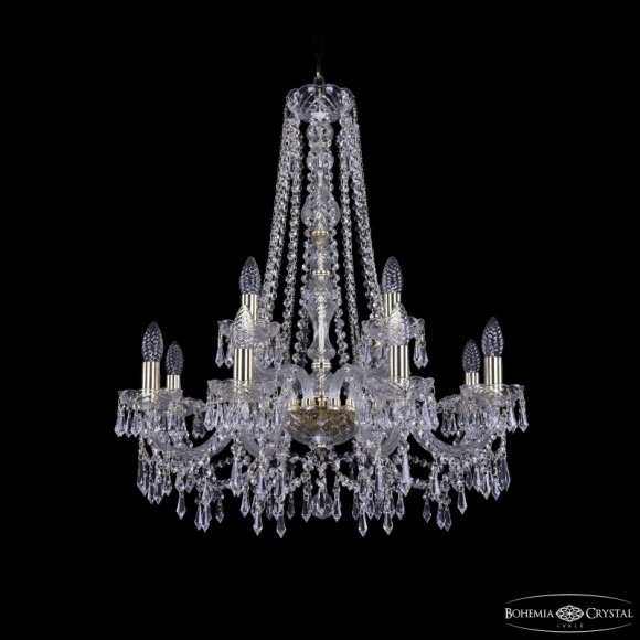 Подвесная люстра Bohemia Ivele Crystal 1403/8+4/240/h-76 G