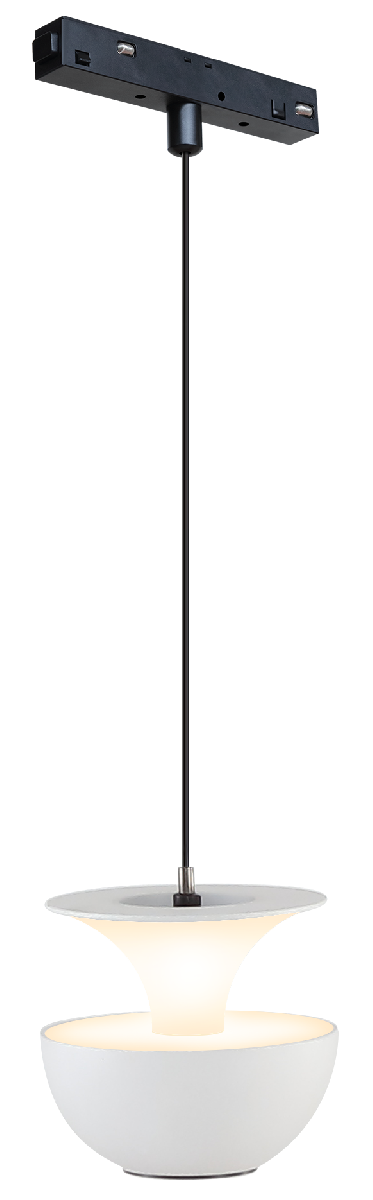 Трековый магнитный светильник iLedex Vision 4822-012-D80-6W-38DG-3000K-WH