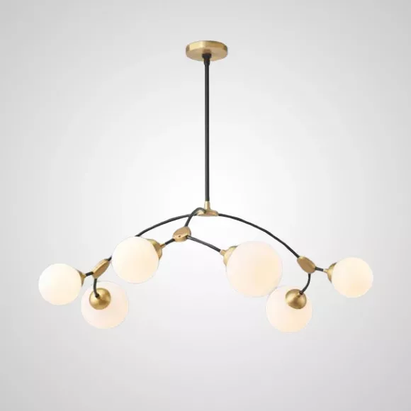 Подвесная люстра ImperiumLoft Vine 212766-26, Золото, Белый, Металл