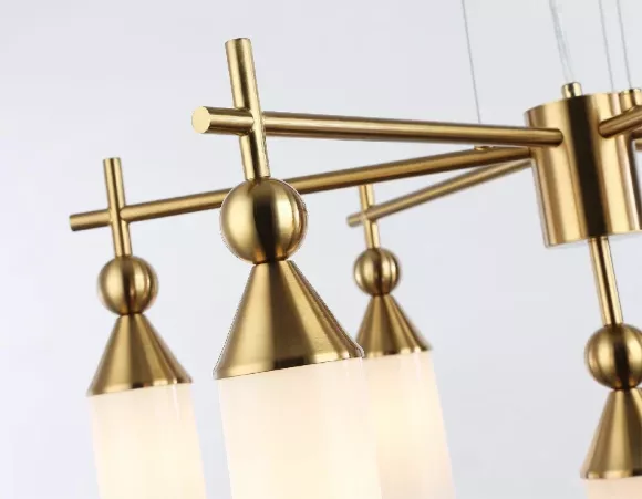 Подвесная люстра Ambrella Light High Light Heigh Light LH55278, Латунь, Белый, Металл, крупный план Подвесная люстра Ambrella Light High Light Heigh Light LH55278, Латунь, Белый, Металл, крупный план
