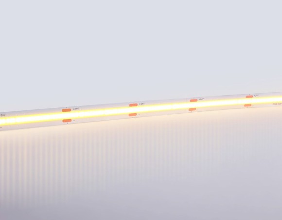 Светодиодная лента Ambrella Light Illumination COB 528Led/14W m/ 24V IP20 3000K/ 5m*10mm*2mm (2 конт.) GS4751