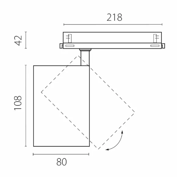 Трековый трехфазный светильник Quattro LED с управлением DALI Lightstar Alta Base A5346DALI Трековый трехфазный светильник Quattro LED с управлением DALI Lightstar Alta Base A5346DALI