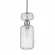 Подвесной светильник Escada Gloss 1141/1S Chrome/Clear, Хром, Прозрачный, Металл, декоративные элементы крупным планом
