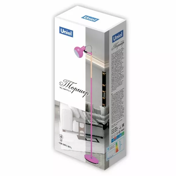 Торшер Uniel UML-T702 E14 SILVER+ UL-00010957 Торшер Uniel UML-T702 E14 SILVER+ UL-00010957