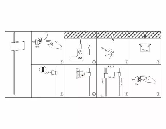 Настенный светильник Ambrella Light Comfort FL75821, Теплый белый, 80, Хай-тек
