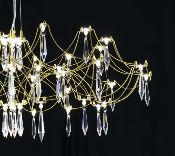 Подвесная люстра с пультом управления Myfar Ersilia MR2663-60P-76AP