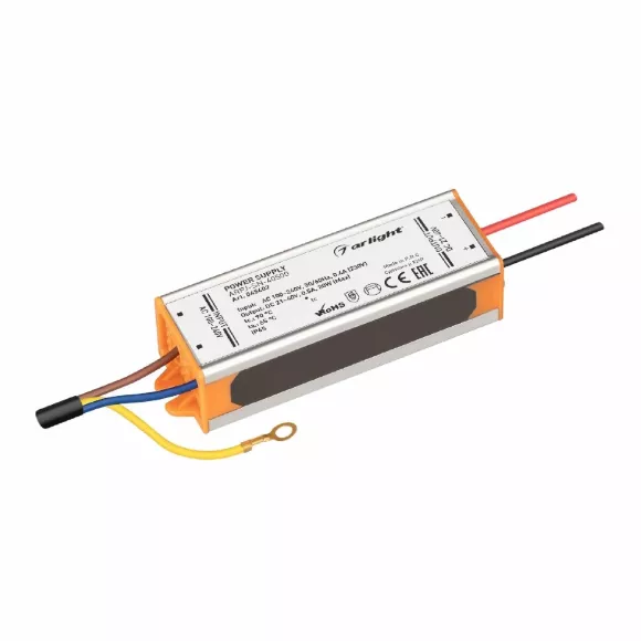 Блок питания Arlight ARPJ-SN-40500 (20W, 21-40V, 500mA, IP65) 045402 Блок питания Arlight ARPJ-SN-40500 (20W, 21-40V, 500mA, IP65) 045402