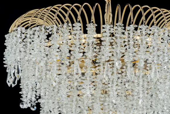 Подвесная люстра Arti Lampadari Ferla E 1.5.46.105 G, Золото, Прозрачный, Металл, крупный план Подвесная люстра Arti Lampadari Ferla E 1.5.46.105 G, Золото, Прозрачный, Металл, крупный план
