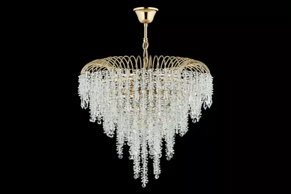 Подвесная люстра Arti Lampadari Ferla E 1.5.46.105 G, Золото, Прозрачный, Металл, декоративные элементы крупным планом Подвесная люстра Arti Lampadari Ferla E 1.5.46.105 G, Золото, Прозрачный, Металл, декоративные элементы крупным планом