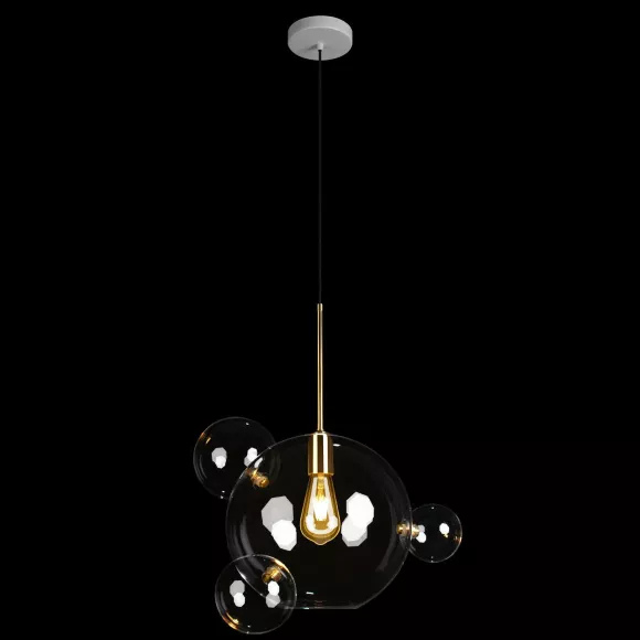Подвесной светильник Loft IT Bolle 2034-P4, Золото, Прозрачный, Металл