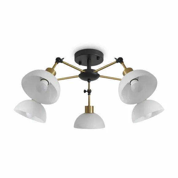 Потолочная люстра Freya Bessie FR5526PL-05BBZ, Модерн, Белый, Разноцветный Потолочная люстра Freya Bessie FR5526PL-05BBZ, Модерн, Белый, Разноцветный