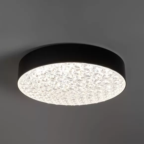 Потолочный светильник Freya Crispia FR6218CL-L90B, Черный, От теплого до холодного, Стекло, декоративные элементы крупным планом
