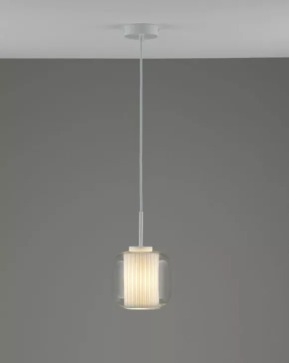 Подвесной светильник Moderli Ember V11816-1P, Белый, Прозрачный, Металл
