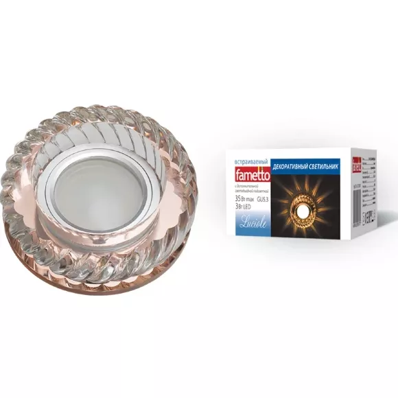 Встраиваемый светильник Fametto Luciole DLS-L123 GU5.3 BRONZE/CLEAR UL-00000373 Встраиваемый светильник Fametto Luciole DLS-L123 GU5.3 BRONZE/CLEAR UL-00000373